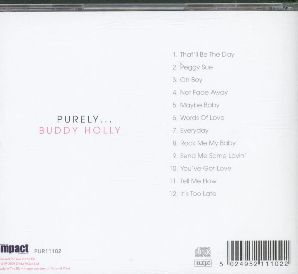 Buddy Holly Purely...Buddy Holly CD Europa Impacto 2008 PUR11102 - Imagen 2 de 3