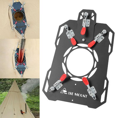 DIY Hot Tent Stove Jack 32 X 24,9 Cm | Feuerfester Schutzring Für Zelt-Kaminofen | Aus Hochflammhemmendem Silikon-Glasfasermaterial