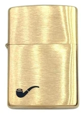 Personalized Zippo Classic Pipe Gold Windproof Oil Lighter Free Engraving