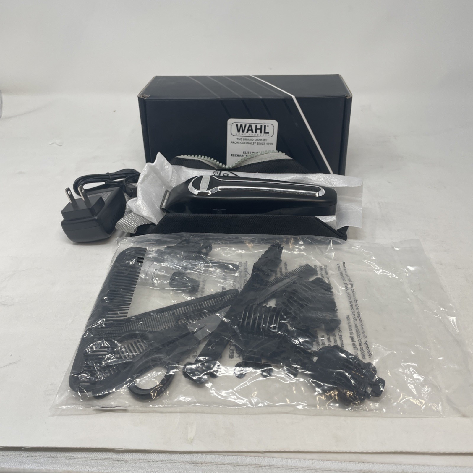 WAHL Elite Pro Cordless Rechargeable Trimmer Kit Model 5635