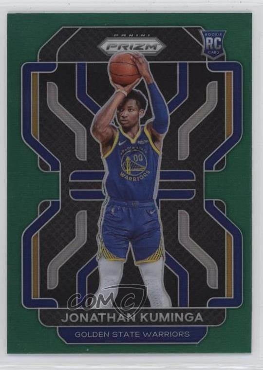 2021-22 Panini Prizm Green Prizm Jonathan Kuminga #307