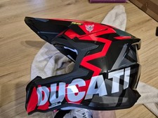 Casco moto fuoristrada integrale Ducati Jargon nero/rosso taglia small