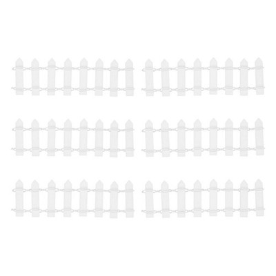M METERXITY 6-Pack Miniature Fairy Garden Fence, 3.74 Inch 9.5x3cm Wooden DIY...