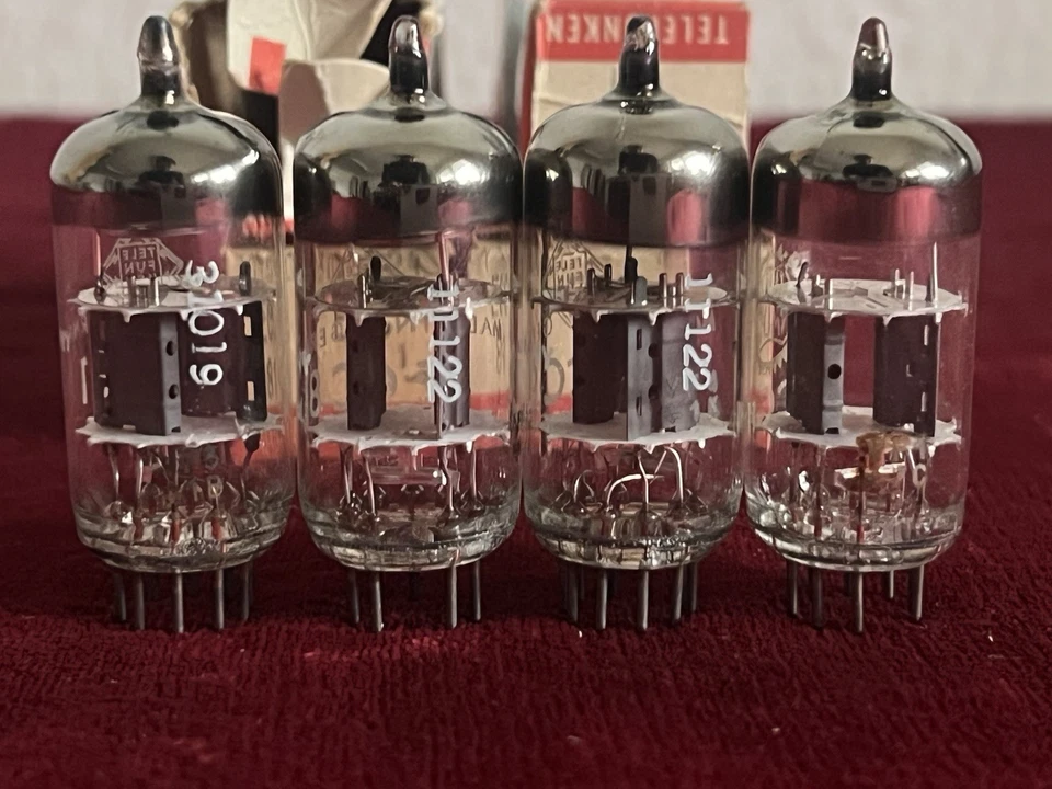 ECC81- 12AT7 Siemens Telefunken Tube 3 Pieces 1 Is Valvo NOS- Nib - NEW - Bild 3 von 4
