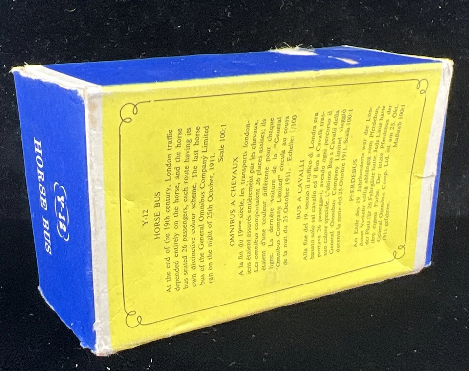 Lesney Yesteryear No 12 Horse Drawn Lipton's Tea Red Bus Matchbox w/Box - Image 2 of 4