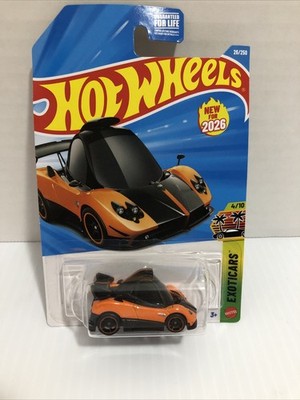 Hot Wheels Exoticars Pagani Zonda Cinque Orange Black 2026 1:64 New