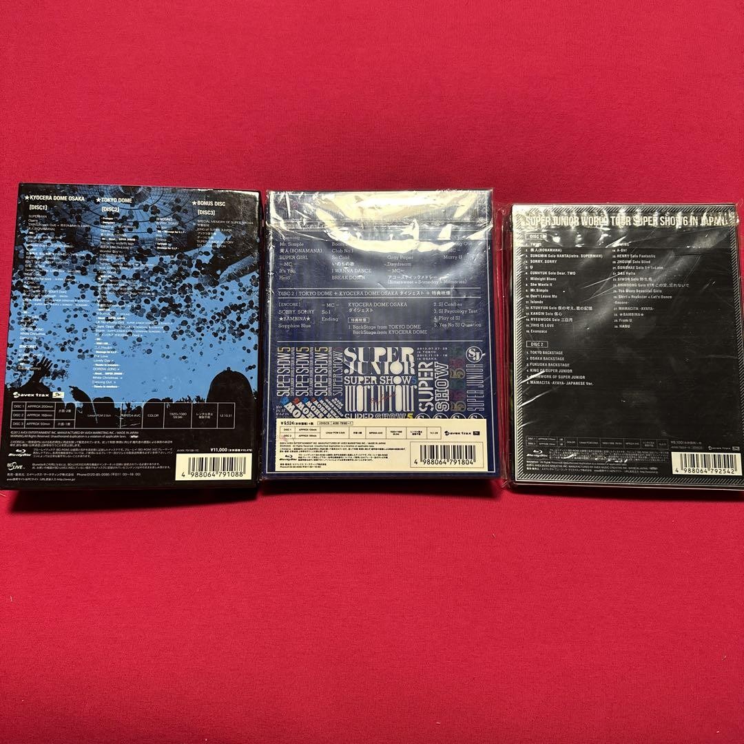 SUPER JUNIOR SUPER SHOW 4 5 6 Blu-ray Set Limited Edition
