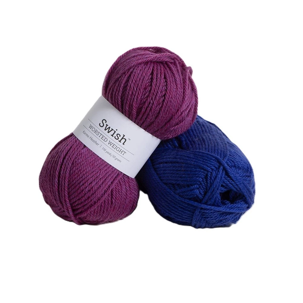 Knit Picks Swish Worsted Yarn 10 Pack 100% Superwash Merino Estuary Heather image 4