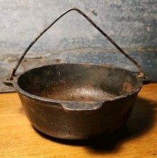 Vintage Wagner's 1891 Cast Iron Bean Pot 2 Qt Made In USA Cookware