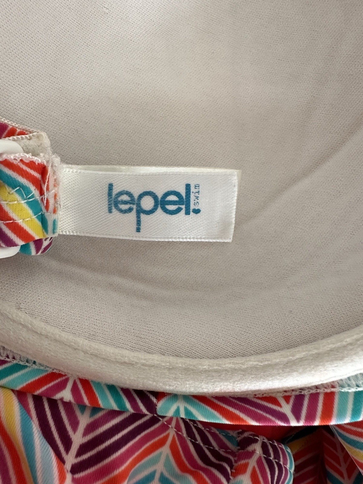 Lepel Disco Pattern Multicoloured Strapless Bikin… - image 9