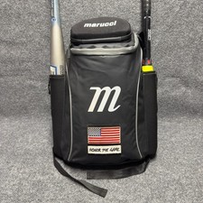 Marucci Honor Game Baseball Softball Bat Backpack Sunglass Protective Black Bag