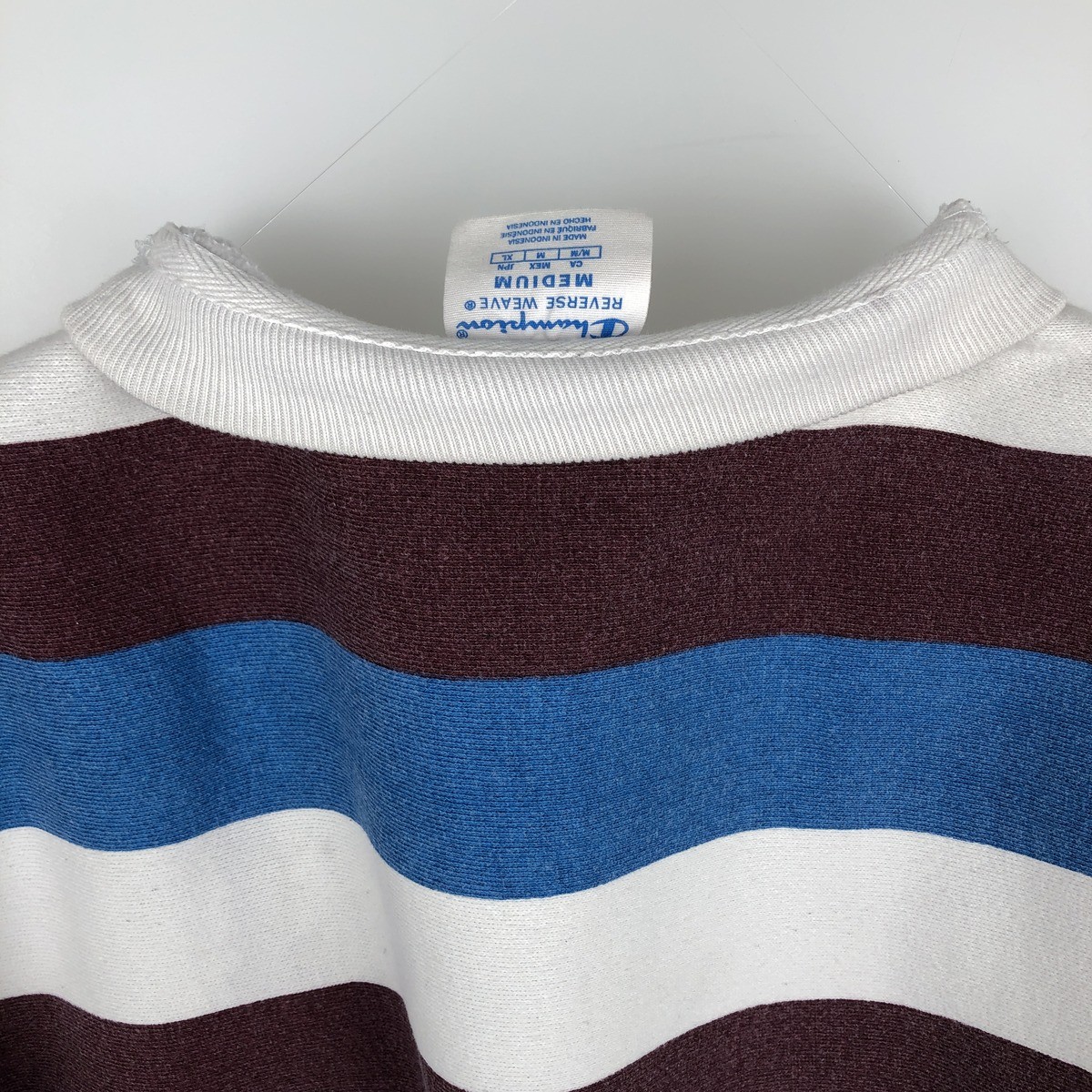 Used Champion Reverse Weave Striped Pattern Logo … - image 17
