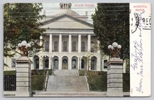 State House Capitol Building Augusta ME Maine UDB Antique Vintage Postcard