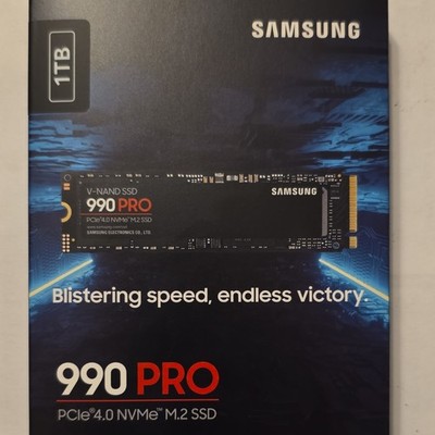 Samsung 990 PRO M.2 PCIe 4.0 NVMe Internal SSD 1TB 7450MB/s Black