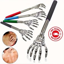 Stainless Steel Back Scratcher Extendable Telescopic Handheld Scratch Tool