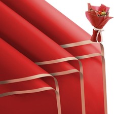 20 Sheets Flower Wrapping Paper - Waterproof Floral Bouquet Packaging Paper for