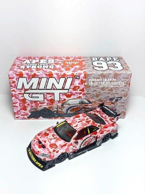 Limited LBWK Mini GT BAPE Nissan R34 + case | eBay