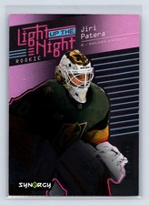 Jiri Patera 2023-24 Upper Deck Synergy Light Up the Night Rookies Pink SN #/699