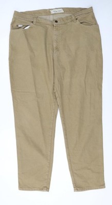 Lee Damen Beige Straight Leg Jeans Größe 20W Plus Mid Rise Denim