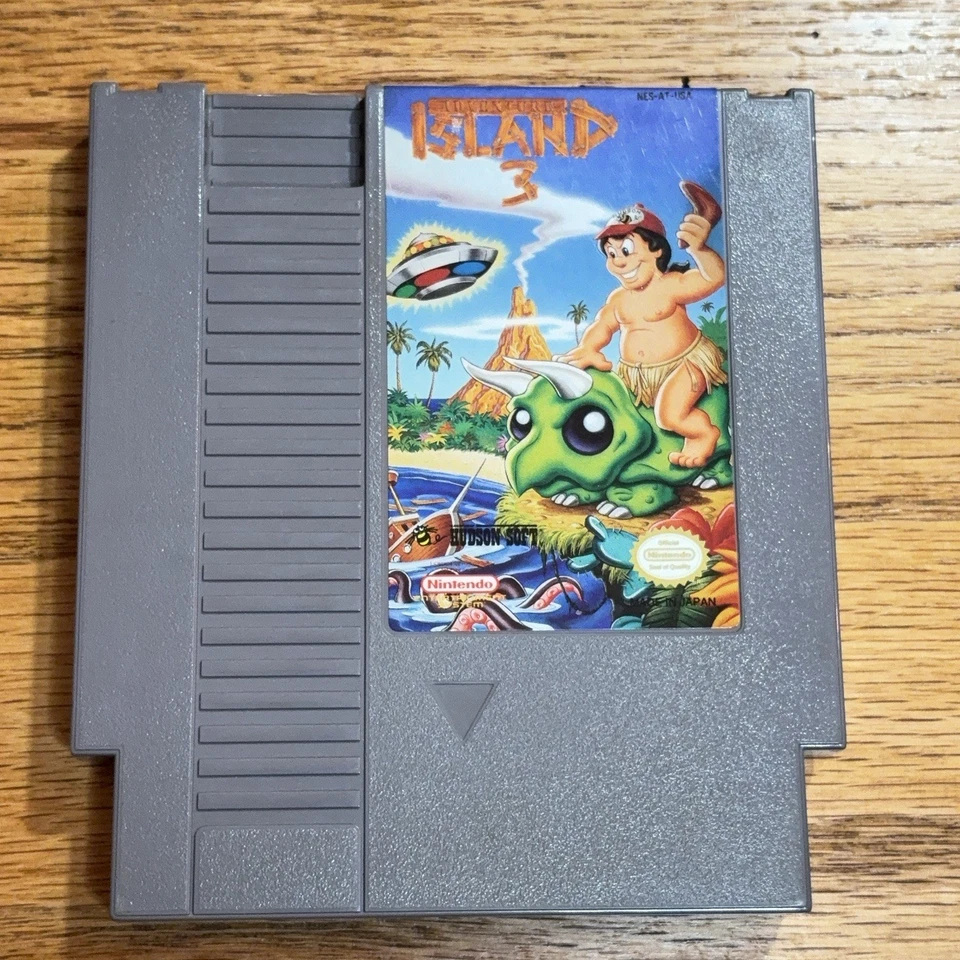Adventure Island 3 (Nintendo Entertainment System, 1992) NES подлинный протестирован - Изображение 2 из 4