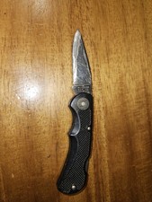 Western Coleman 526 Pocket Knife Made In USA Black Zytel Handles See Description