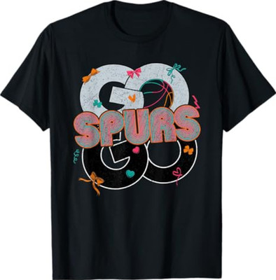 Vintage Go Spurs Go-Retro Fiesta Cheering Fan Team Spirit T-Shirt