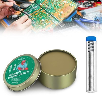 Lötflussmittel, Solder Paste, No Clean Lötfett Flussmittel mit Lötzinn mit Fluss