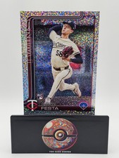 2025 Topps Series 1 Celebration DAVID FESTA Confetti Parallel Twins #178 RC