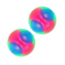 2X(Light Dog Balls Flashing Elastic Glow in the Dark Interactive Pet Toys2734