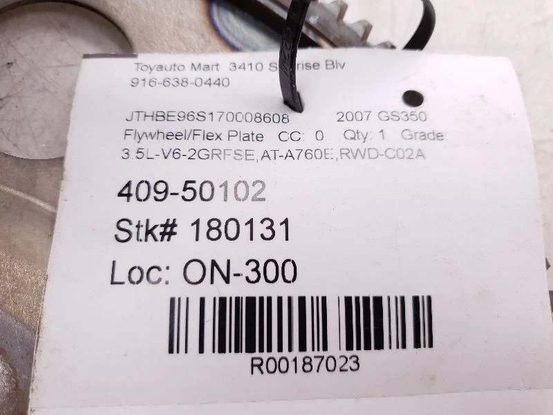 Flywheel/Flex Plate Automatic Transmission Fits 06-19 LEXUS IS350 - Image 3 of 4