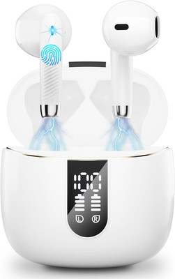 Bluetooth 5.3 Kopfhörer, in Ear Kopfhörer Kabellos Mit 4 Mic, 48H Tiefer Bass Sp