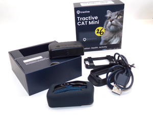Tractive Mini GPS Cat Tracker (6.5 lbs+) - Waterproof Midnight Blue