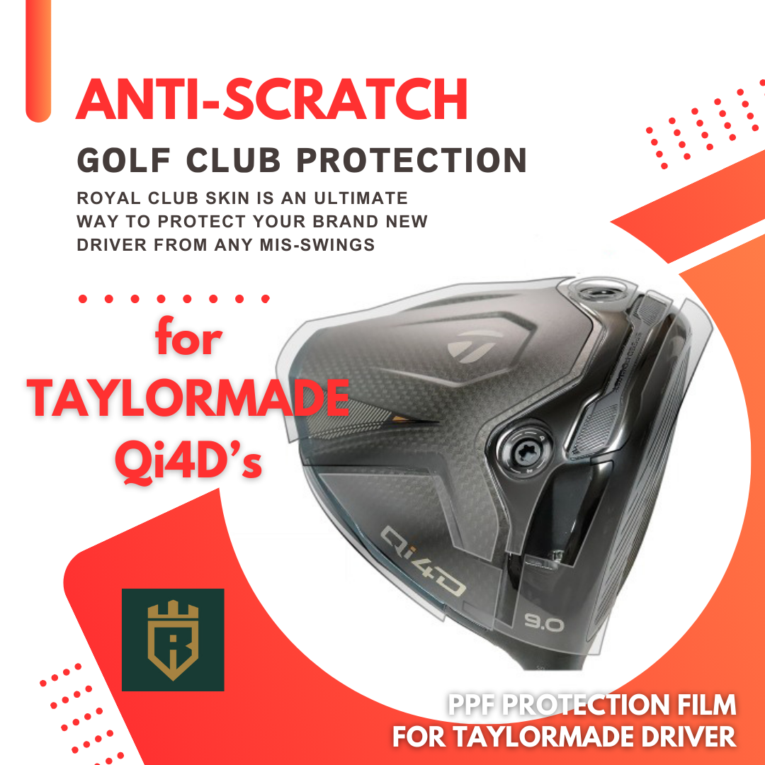 TaylorMade Qi4D Driver Protection Film Royal Club Skin Golf