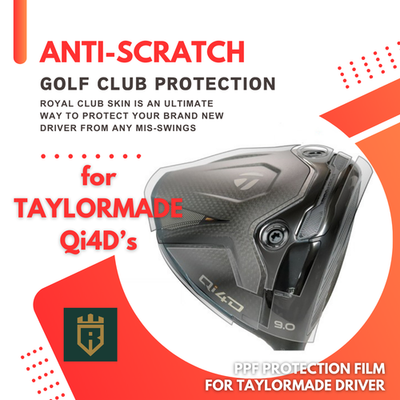 TaylorMade Qi4D Driver Protection Film Royal Club Skin Golf
