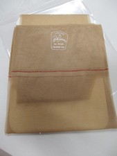 1 PR VINTAGE BELLE SHARMEER RHT FLAT KNIT SHEER NYLON STOCKINGS 10 1/2 LONG BEIG