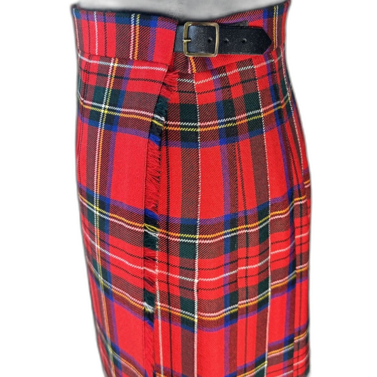 Size 6 James Pringle Weavers traditional wool kilt skirt leather fasteners 10610 image 4