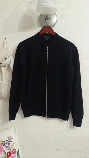 Men COS Sweater Black Wool M