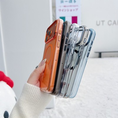 Ultra-dünne PC-Klar Hülle Für iPhone 17 16 15 14 13 Pro Max Case Cover MagSafe