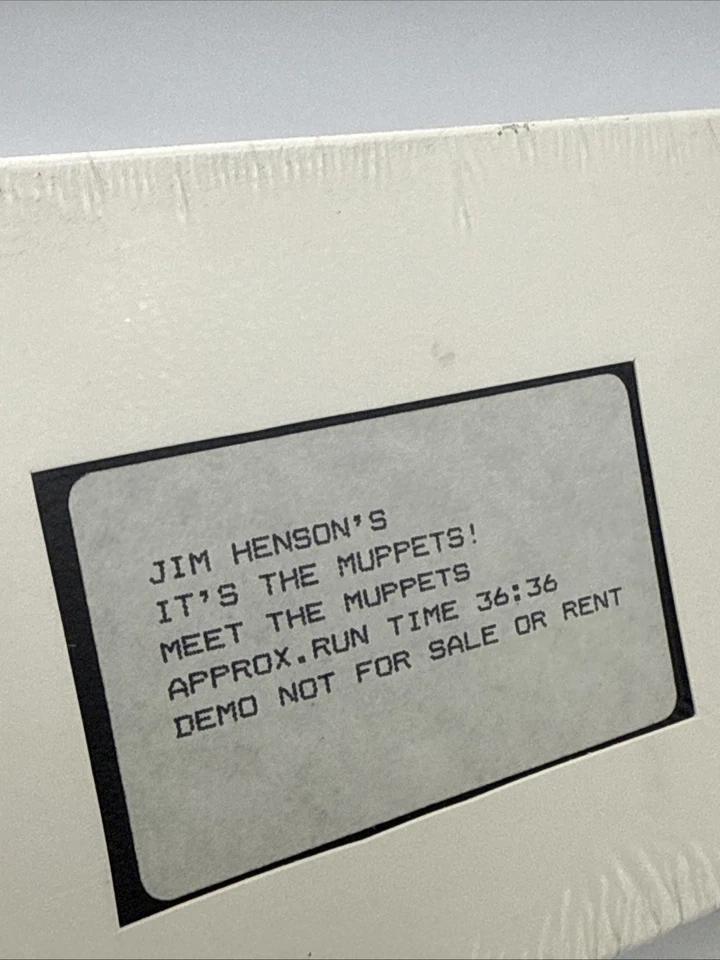 Jim Henson's It's The Muppets / Meet The Muppets VHS Promo Demo Tape SEALED RARE - Image 2 of 4