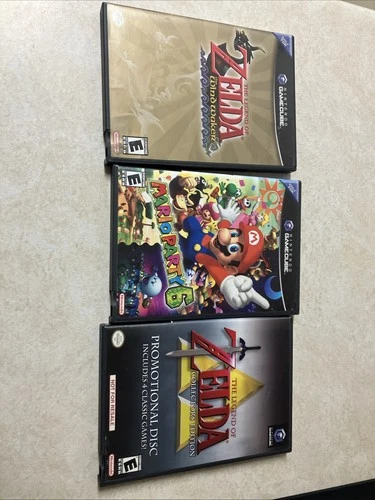 Nintendo Gamecube Game Bundle!  Mario Party 6, Wind, Waker, Zelda Collection ￼