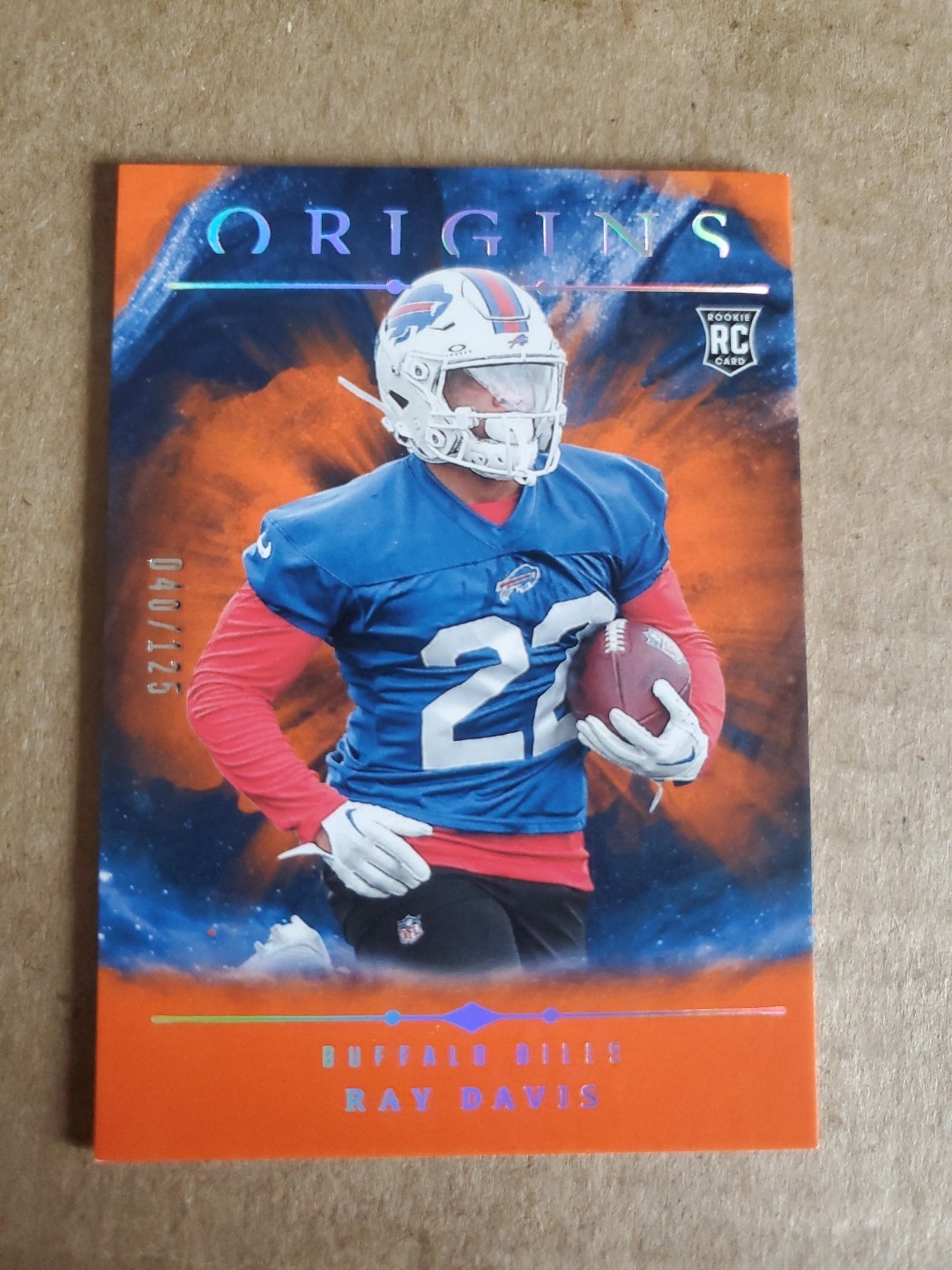 2024 Panini Origins Ray Davis RC Rookie #131 Orange /125 Bills !!!
