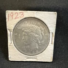 1923 Peace Dollar $1 Silver Coin 0.9 Fineness Uncertified US Collectible