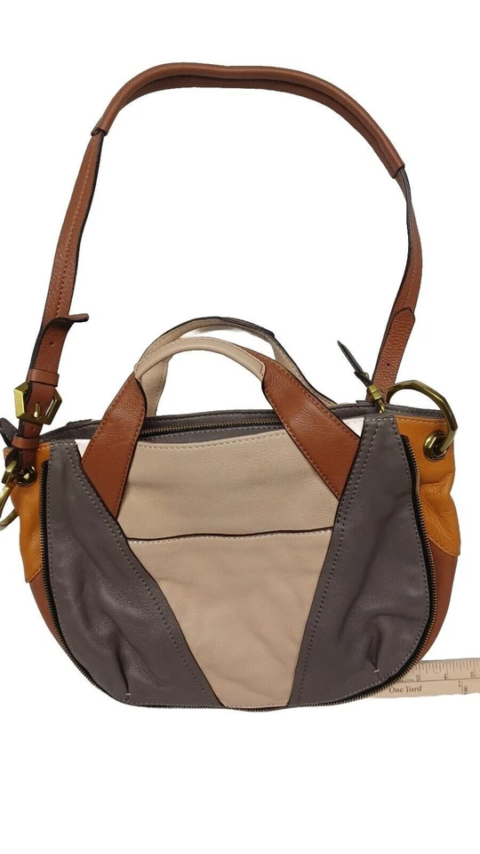 Bolso de hombro de cuero OrYany Fiore Foto 2 de 4