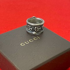 Anello GUCCI doppio G serpente anello argento 925 argento 52301