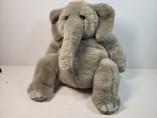 Dakin Lou Rankin Friends 11" Hoover Gray Sitting Elephant Plush Stuffed Animal