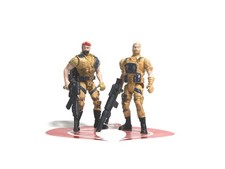 Military ASSAULT FORCE Action Figure KO BOOTLEG Dollar Store 2 Pack THE ENEMY