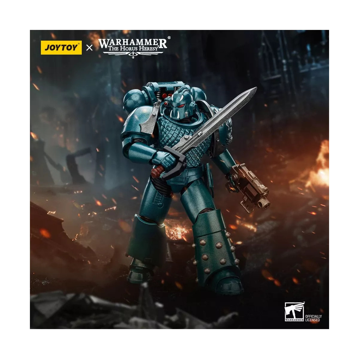 Joytoy Warhammer Alpha Legion Headhunter Prime figurine articulée de collection Horus Heresy 1/18