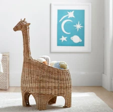 Giraffe Shaped Storage Basket