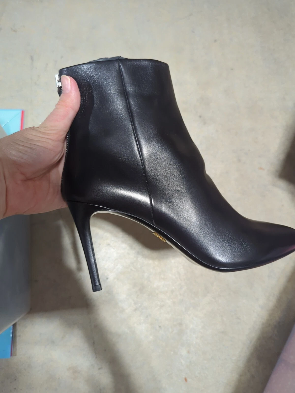 Prada — Prada 42 New Black Boots Booties Leather NIB perfection!!
