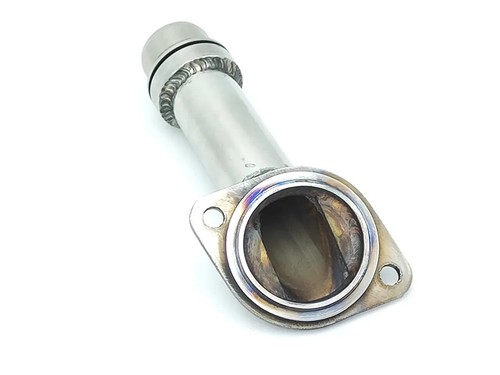 Flange 038121121B compatible with Audi, Skoda, VW. Stainless Steel - Picture 2 of 3